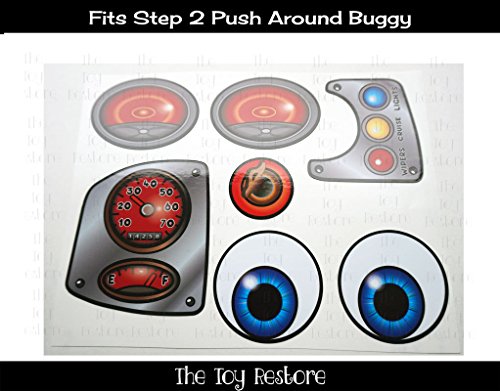 The Toy Restore Replacement decals fits Step 2 Push Around Buggy