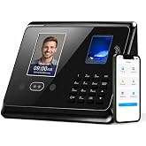 Tymelix App-Managed Face Recognition Time Clock for Small Business | 5s Fast Connection, Data Correction,Custom Overtime, Lunch &amp; Break Rules, Fingerprint, IC Card &amp; PIN, No Monthly Fee