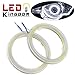 YINTATECH 2 X 80mm HID White 93 COB LEDs for Angel Eyes Halo Ring Headlight & Fog Housing Lamp DC 12V