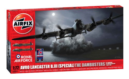 Airfix A09007 Avro Lancaster Dambuster Building Kit, 1:72 Scale