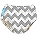 Charlie Banana Reusable Easy Snaps Swim Diaper, Grey Chevron, X-Large
