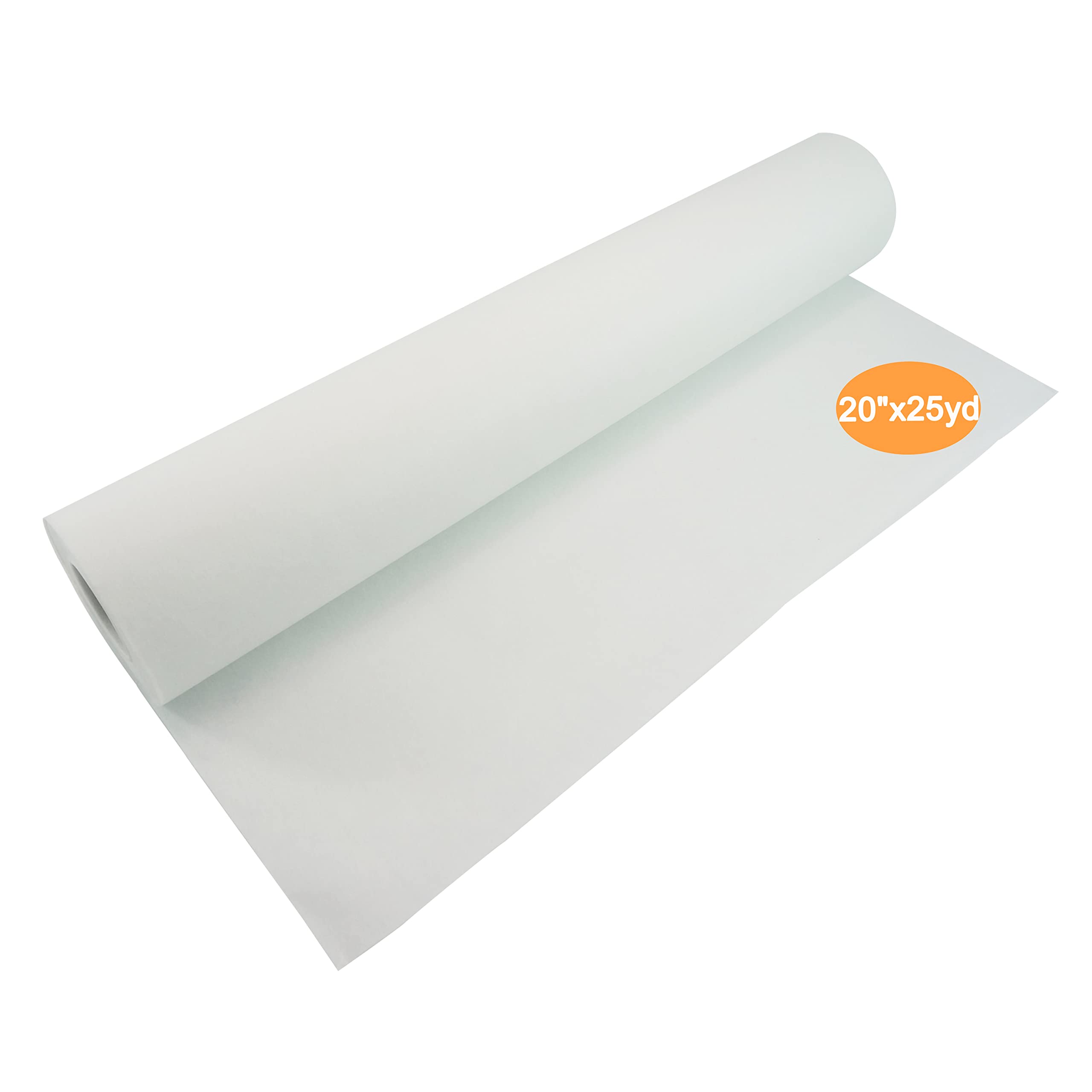 New brothread Tear Away Machine Embroidery Stabilizer Backing 20" x25 Yd (50cmx23M) roll - Medium Weight 50gm (1.8oz) - Cut into Any Sizes - for Machine Embroidery and Hand Sewing