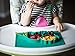 Placemat Plates Toddlers Baby Plate for Babies One-Piece Toddlers Baby Plate Kids Silicone  Dishwasher Microwave BPA-Free FDA Approved Strong Suction Divided Plates Fits Most Highchair Trays (Teal)
