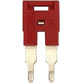Dinkle DSS2.5N-02P DIN Rail Terminal Block Press-Fit Jumper DK2.5N Two Pole, Pack of 20