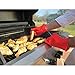 Topicker One Pair Silicone BBQ Gloves - Perfect for Use As Heat Resistant Cooking Gloves, Grill Gloves, or Potholder - Directly Manage Hot Food in the Kitchen