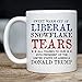 Liberal Tears Mug - Sweet Warm Cup Of Liberal Tears - 45th POTUS Trump Coffee Mug - Snowflake Novelty 11oz Cup - Republican, Conservative Mug for Him Her