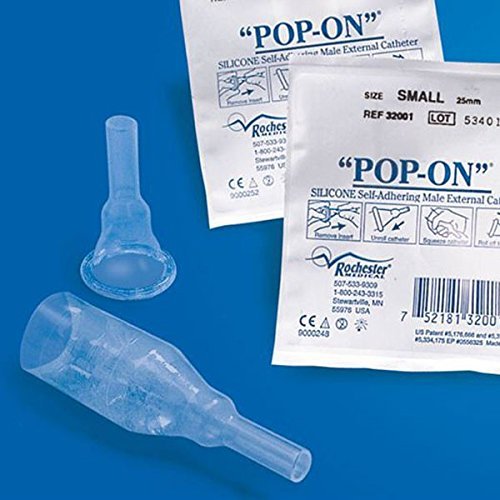 10 Pack, “POPON” External Condom Catheter, 25mm Small