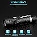 AOMEES Rechargeable Flashlight, Super Bright Flashlight 1000 Lumens 4 Modes High/Low/Lightning/SOS for Indoor