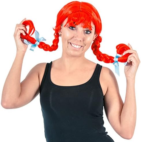 Costume AgentWendy Wig Red Hair with Braids Adult Deluxe Halloween Costume Cosplay Accessory - One Size