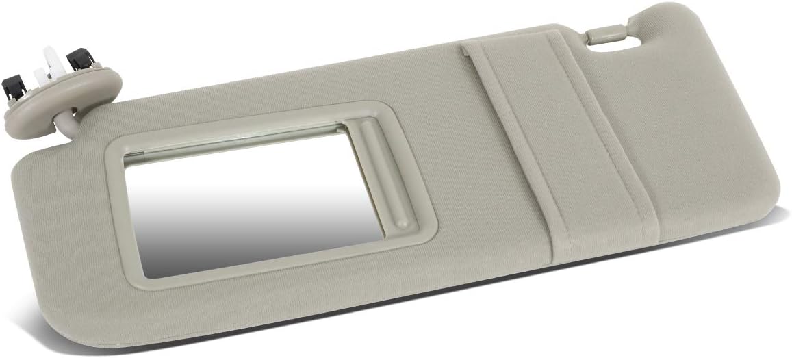 Amazon Com Tan Left Driver Side Sun Visor Sunshade With Mirror Replacement For Toyota Camry 07 11 Automotive