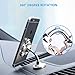Magic Sucker Cell Phone Holder,SKYLMW Pocketable 360 Degree Rotatable Multi-Angle Dashboard Car Use Metal Flowers Suction Cup Mount Stand for Universal Mobile Phone More,One-Sided Viscose/Silver