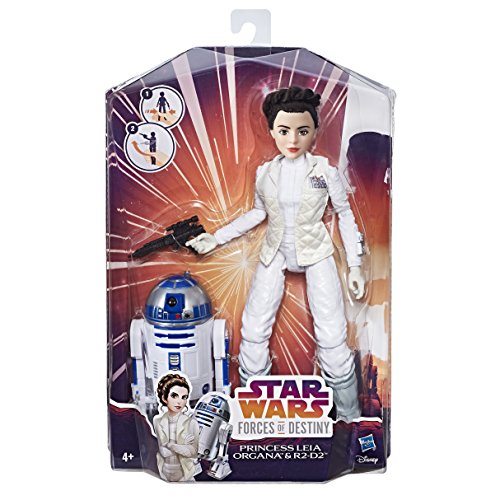 Hasbro Star Wars C1629ES "Die Mächte des Schicksals 11" Deluxe Action Puppen 2er Set - LEIA und R2D2" Actionfigur – Bild 7