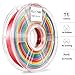Zi-Rui 3D Printer PLA Filament, Rainbow Multi Color Gradient,1.75 mm,Dimensional Accuracy +/- 0.03 mm, 600G(1.3lbs) Spool.