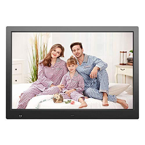 Digital Picture Frame, APESIN 14.1 Inch HD 1280×800 High-Resolution Photo Frame, Support 720P Video, with Motion Sensor,and Display Photos with Background Music