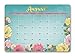 Orange Circle Studio 17-Month 2018 Decorative Desk Blotter Calendar, 19.5