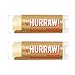 Hurraw! Almond, Cardamom, Rose (Vata) Lip Balm, 2 Pack: Organic, Certified Vegan, Cruelty and Gluten Free. Non-GMO, 100% Natural Ingredients. Bee, Shea, Soy and Palm Free. Made in USA