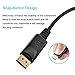 DisplayPort to HDMI Adapter (Cable), Gold-Plated DP to HDMI Converter (Connector) Male to Female with Audio for Computer Desktop, Laptop, PC, Monitor, Projector, HDTV (1080P Resolution)