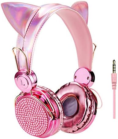 Car Ear Headphones for Kids,85dB Adjustable Wired Headphones for Girls/Children/Teens/Christmas and Birthday Gifts