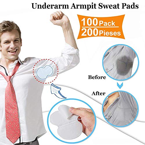 StillCool Underarm Armpit Sweat Pads Shield Dress Shields Sweat Guard Perspiration Absorbing Absorbent (200 Pcs)
