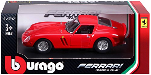 Bburago B18-26018 1:24 Scale Race and Play of The Ferrari 250 GTO Sports Car Die-Cast Model - Thumbnail 3