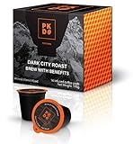 5HTP Vita Coffee Keurig Pods - Infused With Essential Vitamins 5HTP, Magnesium, B12, B9, B6, B1, C - Dark Roast Keurig Compatible Single-Serve 16 Pack - K Cups use Gourmet Beans & Taste Great