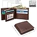 ID Stronghold Extra Capacity Bifold Wallet for Men - RFID Blocking Genuine Leather Wallet Luxury Brown