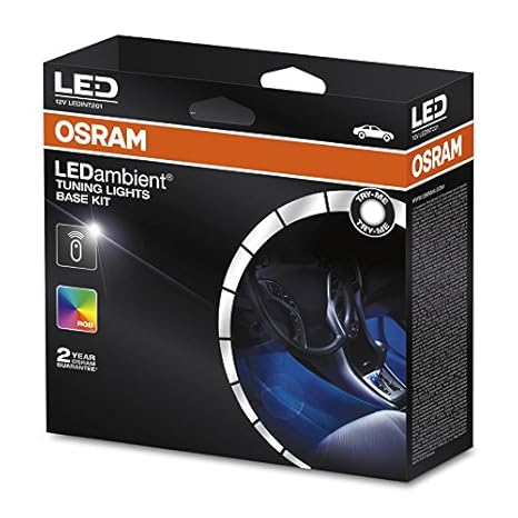 Osram LEDambient Tuning Lights Basis-Kit, Fahrzeug-Innenraumbeleuchtung, LEDINT201, 16 Farben, 5 Modi, Steuerung über Fernbed