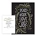 Christmas Pines Typography Cards / 24 Holiday Cards With White Envelopes / 5'' x 7'' Winter Greeting Cards / 3 Festive Designs With Inside Verses/Made In The USA