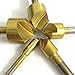 Drill Warehouse 5 Pc Titanium Chamfering Countersink Drill Bit Set - 1/4