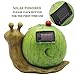 Juegoal Garden Statue Snail Figurine Solar Powered Outdoor Lights for Garden Yard Lawn Decoration