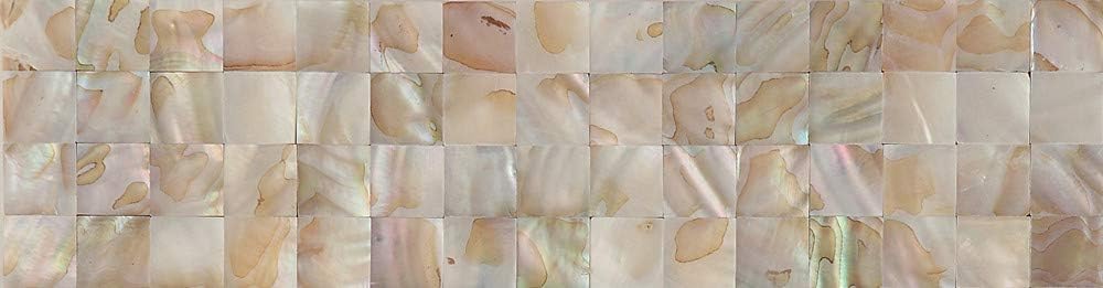 Self Adhesive Mop Shell Mosaic Tile for Kitchen Backsplashes/Shower Wall / LSMP01 (3"X12"-Sample)