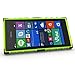 Microsoft Nokia Lumia 730 / 735 Case Case,DIOS CASE(TM) Heavy Duty Tyre Texture Design Dual Layer Hybrid Hard Plastic+Rubber Armored Protection Rugged Impact Resistant Kickstand Case Cover (Green)
