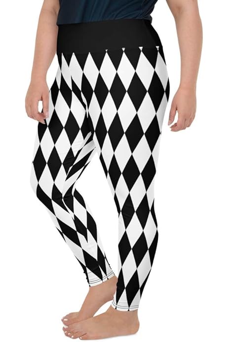 harlequin tights plus size
