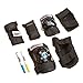 Wipeout Dry Erase Kids’ Pad Set with Wristguards, Elbow Pads, and Knee Pads, Black