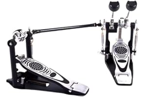 NUOSHENG Double Bass Drum Pedals, Double Chain Drum Step on Hammer for Drum Set and Electronic Drums