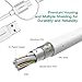 UGREEN Multi USB Cable Micro Lightning and USB C 3 in 1 Charger Multiple USB Charging Cord for iPhone, Samsung Phone and Other iOS Android Cell Phone (Silver)
