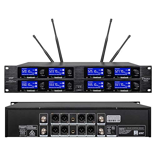 TBAXO Wireless Microphone System 8 Channel Microphones Professional