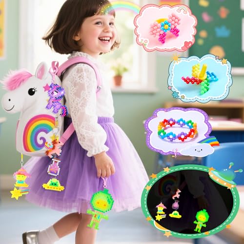 Contever 41 Colors Water Beads Beads, Glow & Glow in the Dark Refill Balls, Complete Water Beads Set for Children, Water Fuse Beads Toys for Beginners