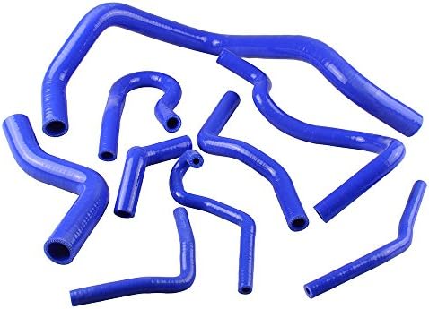 Alpha racing 9Pcs Silicone Radiator Coolant Hose Silicone hose kit For Honda CIVIC SOHC D15 D16 EG EK 92-00 Blue