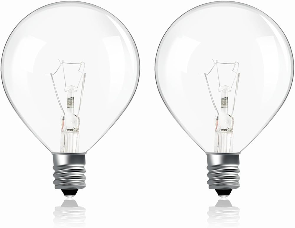 Caldarax E12 25W Wax Warmer Bulbs 230V Warm White 2700K Dimmable G50 50mm
