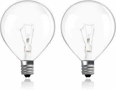 Caldarax E12 25W Wax Warmer Bulbs 230V Warm White 2700K Dimmable G50 50mm