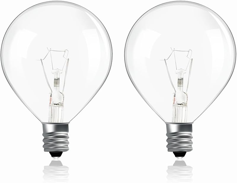 Caldarax E12 25W Wax Warmer Bulbs 230V Warm White 2700K Dimmable G50 50mm