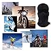 ZOIZLLA Balaclava Ski Mask Motorcycle Face Mask for Men Women Thin Breathable Face Mask Tactical Mask Snowboard Headgear - Black