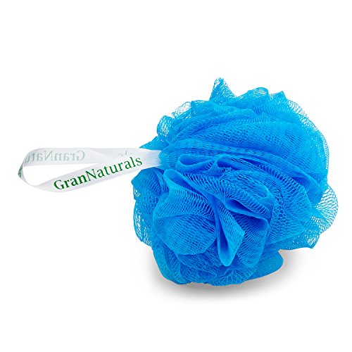 Bath & Shower Mesh Pouf Sponge Loofah - 4 Color Pack Set - Scrubber works with Body Wash, Shower Gel, and Lotion - For Men, Women, and Kids - Poufs Scrub with Exfoliating Texture - Thumbnail 2