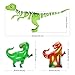 AKINGSHOP Dinosaur Party Supplies,  Dinosaur Happy Birthday Banner Jurassic World Party Supplies Baby Dinosaur Party Decorations Set Green Dino Party Balloons Cake Toppers for Kids Birthday(Style 1)