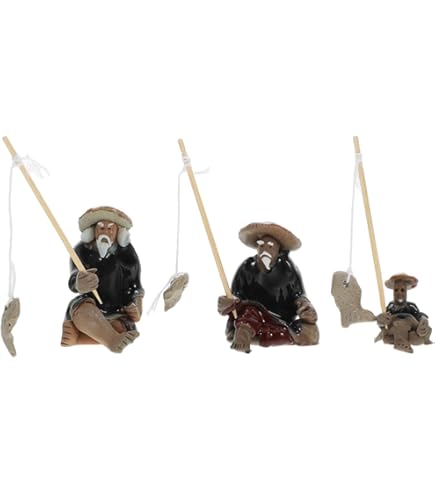 Amazon.com: LQ Industrial Mini Fisherman Figurines Miniature
