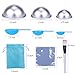 Bath Bomb Mold DIY bath bomb molds kits-12 pcs 3 size with 100 pcs Shrink Wrap Bags 1Brush 1Spoons 1Gift Bag for Crafting Your Own Fizzles
