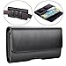 iPhone 8 Plus Holster, iPhone 7 Plus Belt Clip Case,Leather Holster Pouch Case with ID Card Holder for iPhone 6 6s Plus 7 Plus 8 Plus (Fits with Otterbox Defender case/Lifeproof Case/ Battery Case On)
