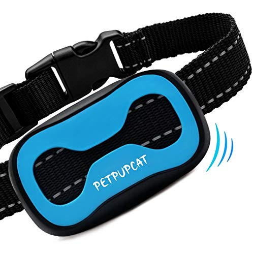 PetPupCat Anti Bark Collar with Vibration – Dog Collar for Small/Medium/Large Dogs, Training Collar with 7 Adjustable Levels, Anti Barking Collar for Dogs
