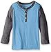 The Children's Place Boys' Toddler Boys' Long Sleeve Heathered Henley